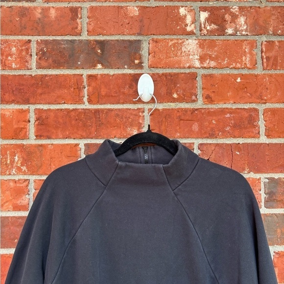 Fabletics XL Zaylee Black Funnel Neck Zipper Back Thumbhole Tunic Sweatshirt - Picture 3 of 10